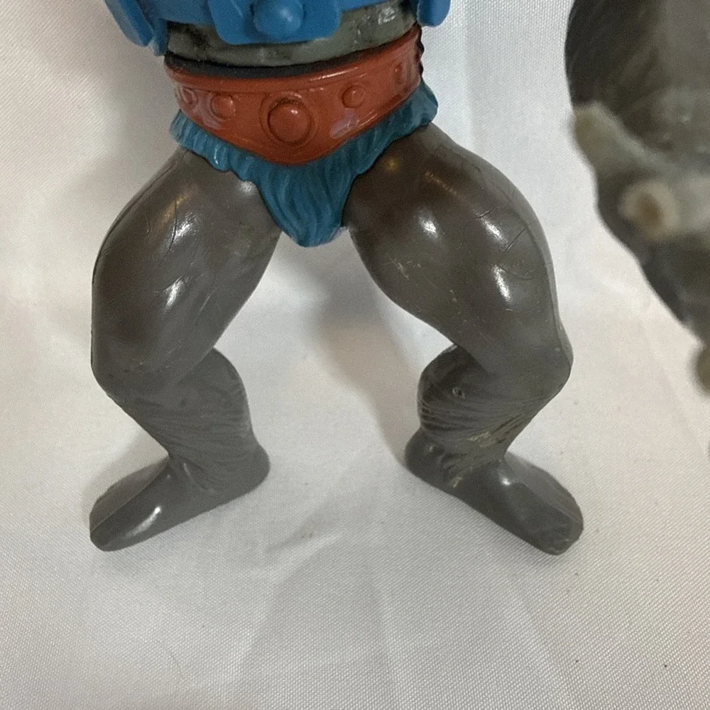 Vintage Mattel Masters of the Universe Stratos Action Figure Grey Blue Red MOTU